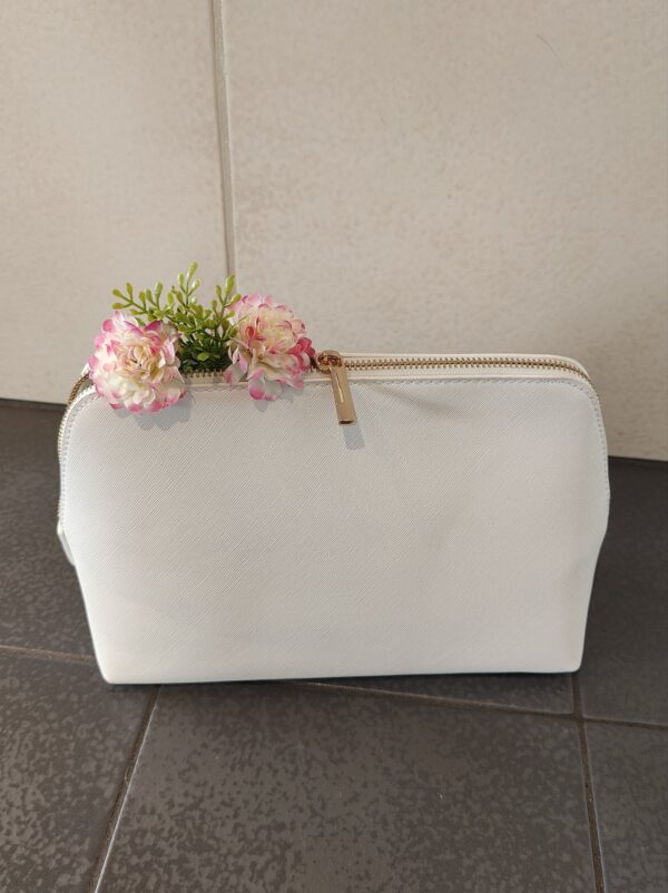 Kunstleder Tasche groß - unveredelt - Weiß
