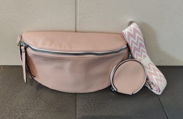 Kunstleder Tasche zum umhängen in Soft Pink