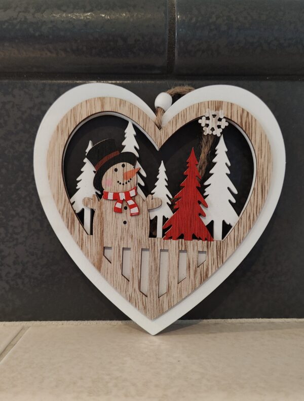 Holzdekoherz ,,Schneemann"