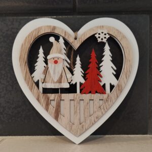Holzdekoherz ,,Weihnachtsmann“