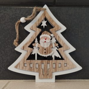 Holzdekobaum ,,Weihnachtsmann“