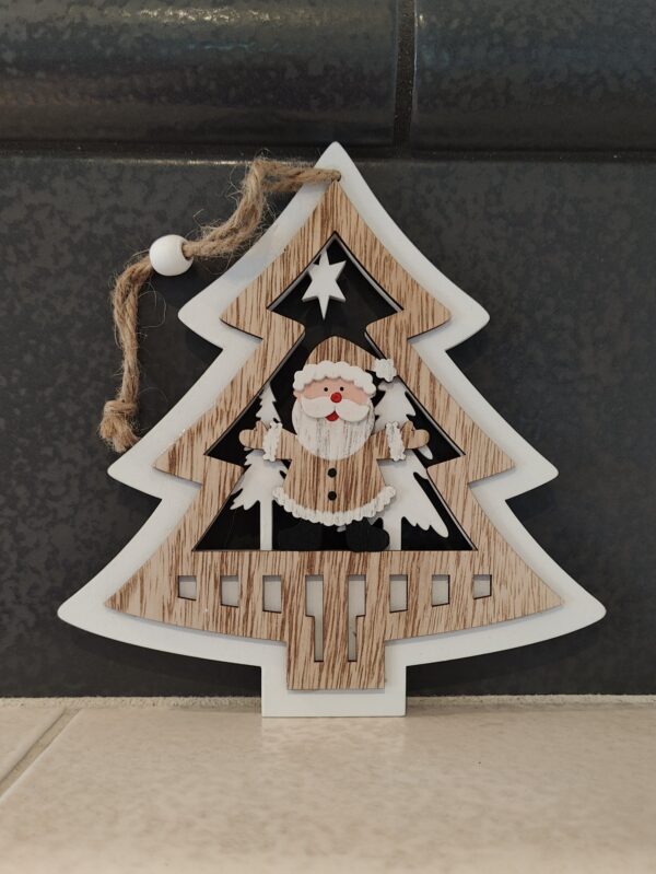 Holzdekobaum ,,Weihnachtsmann"