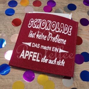 Geschenk Verpackung für z.b. Ritter Sport Schokolade