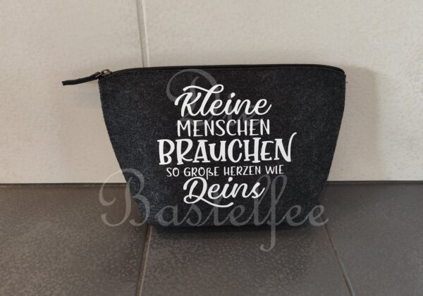 Filztasche klein ,,Kleine Menschen..."