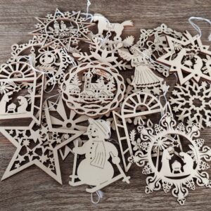 Holzanhänger 20er Mix Set