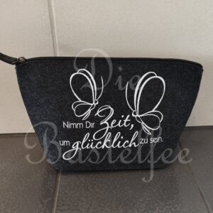 Filztasche klein ,,Nimm dir Zeit…“