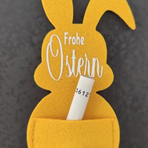 Osterhasen ,,Geldgeschenk“ gelb