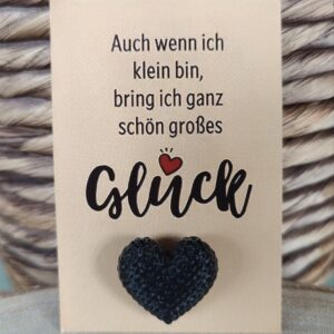 Glücksbringer Herz ,,Schwarz“