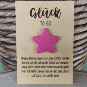 Glücksbringer Stern ,,Pink“
