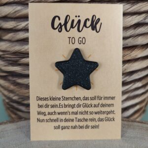 Glücksbringer Stern ,,Schwarz“